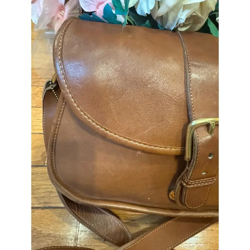 Vintage Coach 3118 tan y2k Leather Crossbody Shoulder Bag Purse (150